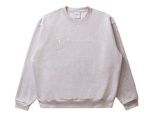 Load image into Gallery viewer, Grand Collection - Embroidered Crewneck in Ash Grey
