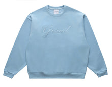 Load image into Gallery viewer, Grand Collection - Embroidered Crewneck in Powder Blue
