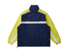 Load image into Gallery viewer, Grand Collection - Quarter Zip Nylon Pullover in Navy/Yellow
