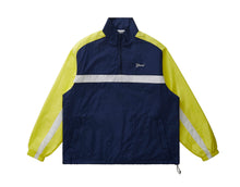 Load image into Gallery viewer, Grand Collection - Quarter Zip Nylon Pullover in Navy/Yellow
