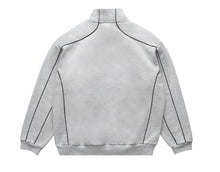 Load image into Gallery viewer, Grand Collection - Quarter Zip in Piping Ash Grey
