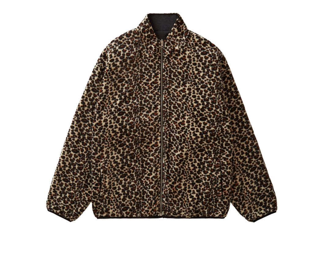 Grand Collection - Reversible Fleece Leopard Jacket