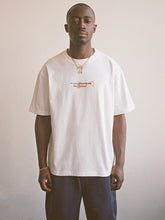 Load image into Gallery viewer, Grand Collection -  Trumpet Tee in White
