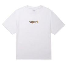 Load image into Gallery viewer, Grand Collection -  Trumpet Tee in White
