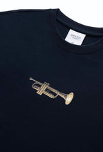Load image into Gallery viewer, Grand Collection -  Trumpet Tee in Midnight Navy
