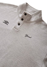 Load image into Gallery viewer, Grand Collection - Grand X Umbro Sweatshirt With Button Collar in Ash Grey
