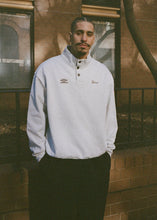 Load image into Gallery viewer, Grand Collection - Grand X Umbro Sweatshirt With Button Collar in Ash Grey
