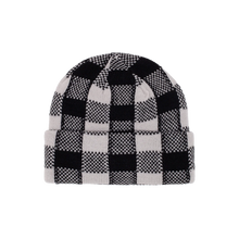 Load image into Gallery viewer, Hockey - Plaid Beanie in Grey
