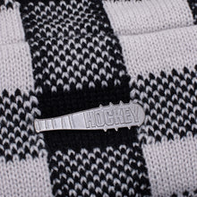 Load image into Gallery viewer, Hockey - Plaid Beanie in Grey
