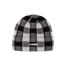 Load image into Gallery viewer, Hockey - Plaid Beanie in Grey
