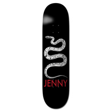 Load image into Gallery viewer, Jenny Skateboards - Black Snek Deck in 8.1&quot;
