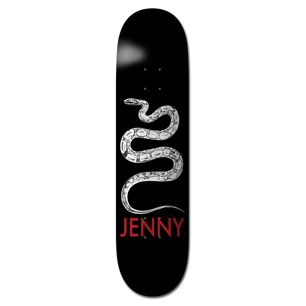 Jenny Skateboards - Black Snek Deck in 8.1