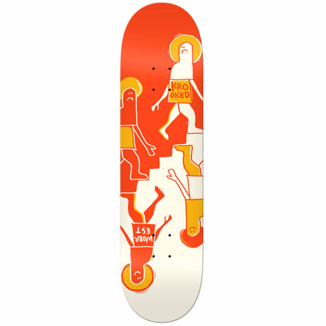 Krooked - Worrest Up Down Twin Tail Slick Deck in 8.3