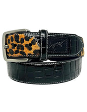 Load image into Gallery viewer, Loosey Loves You - Premium Cheetah Croc Belt
