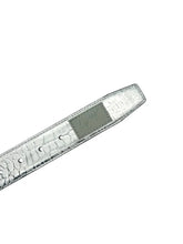 Load image into Gallery viewer, Loosey Loves You - Premium Silver Surfer Croc Belt
