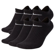 Load image into Gallery viewer, Nike - Everyday Plus Cushioned Training No-Show Socks in Black/White (6 Pairs)
