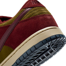 Load image into Gallery viewer, Nike SB - Dunk Low Pro in Dark Team Red/Burgundy Crush-Olive Flak
