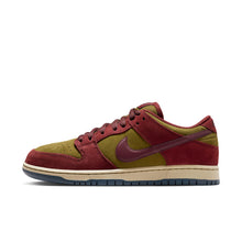 Load image into Gallery viewer, Nike SB - Dunk Low Pro in Dark Team Red/Burgundy Crush-Olive Flak
