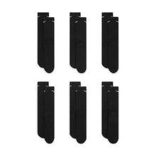 Load image into Gallery viewer, Nike - Everyday Plus Cushioned Training Crew Socks in Black/White (6 Pairs)
