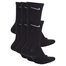 Load image into Gallery viewer, Nike - Everyday Plus Cushioned Training Crew Socks in Black/White (6 Pairs)
