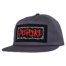 Load image into Gallery viewer, Spitfire - Gas Mask Script Patch Snapback in Charcoal
