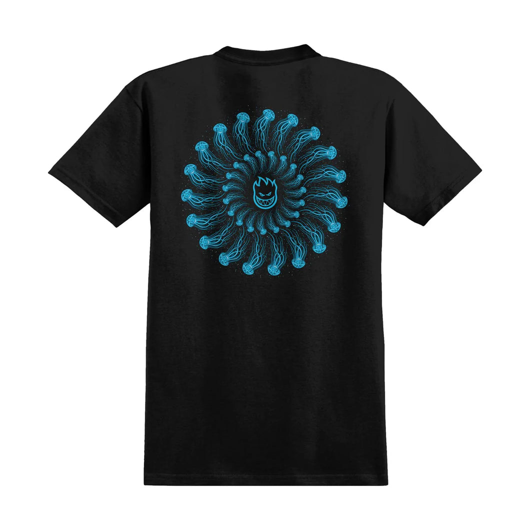 Spitfire - SF X Atlantic Drift Jelly Classic T-Shirt in Black