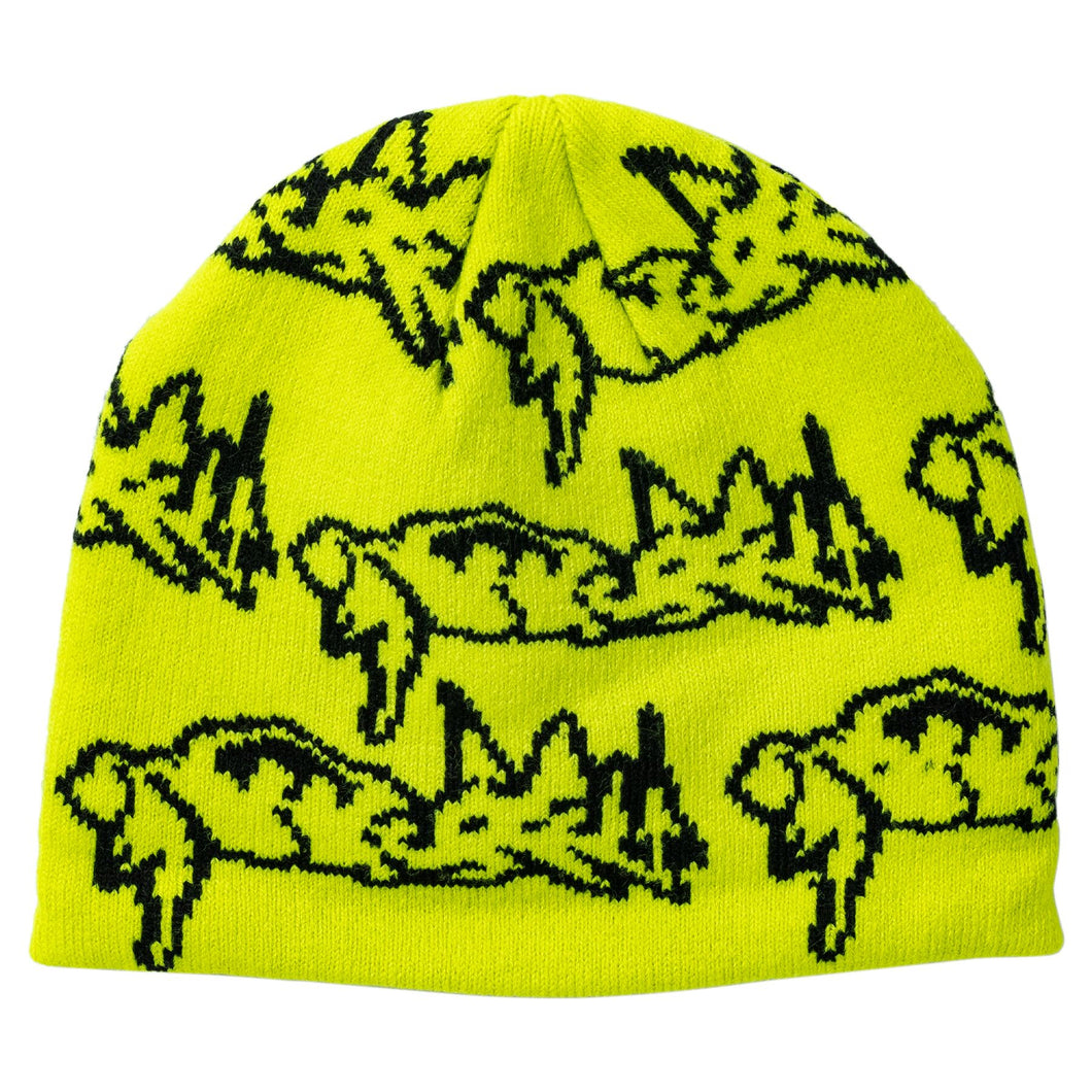 There - Parasite Skully Beanie in Yellow/Black