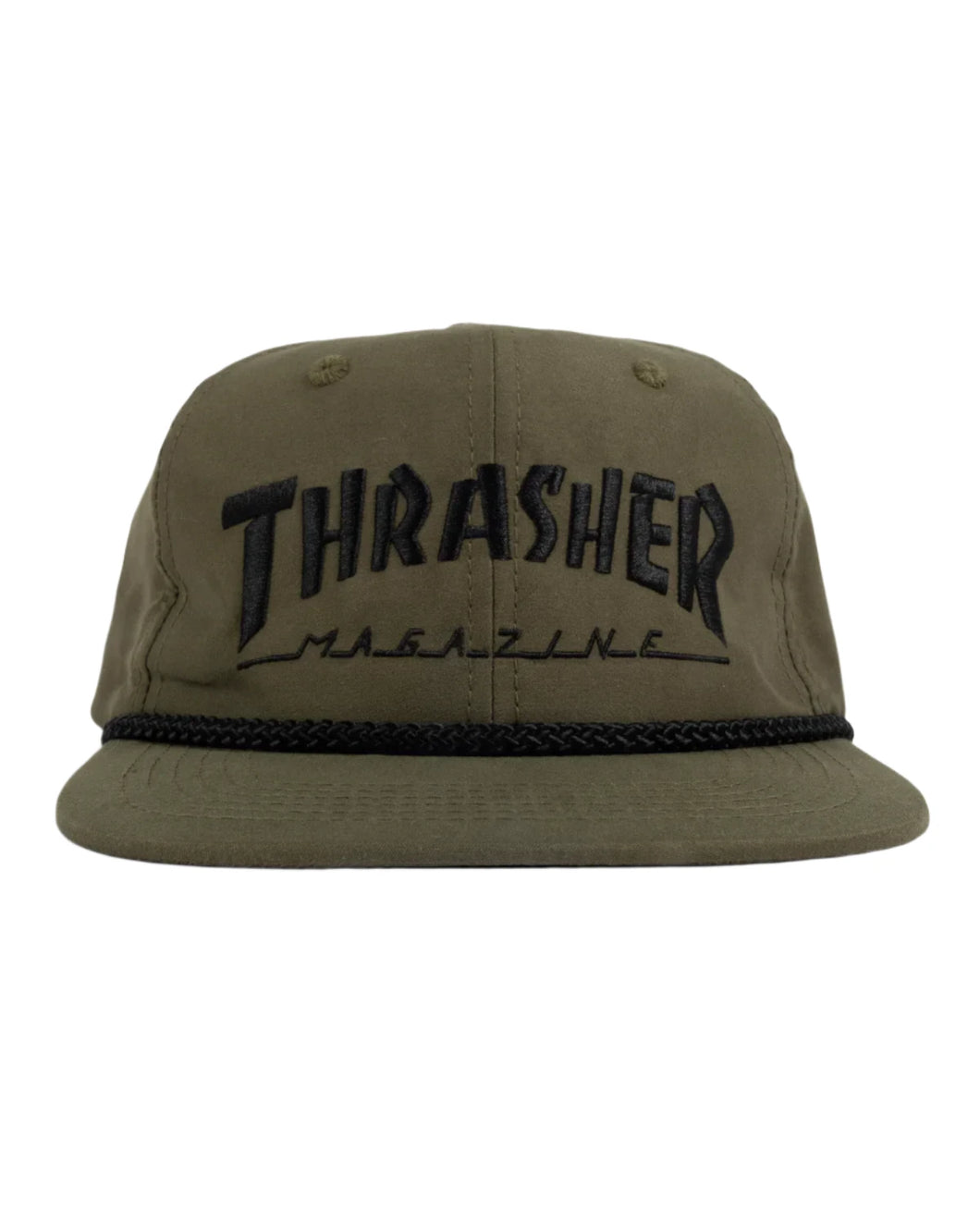 Thrasher Magazine - Rope Snapback in Olive/Black