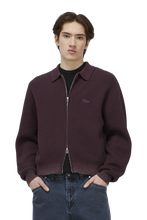 Load image into Gallery viewer, Dime - Double Zip Knit in Wine
