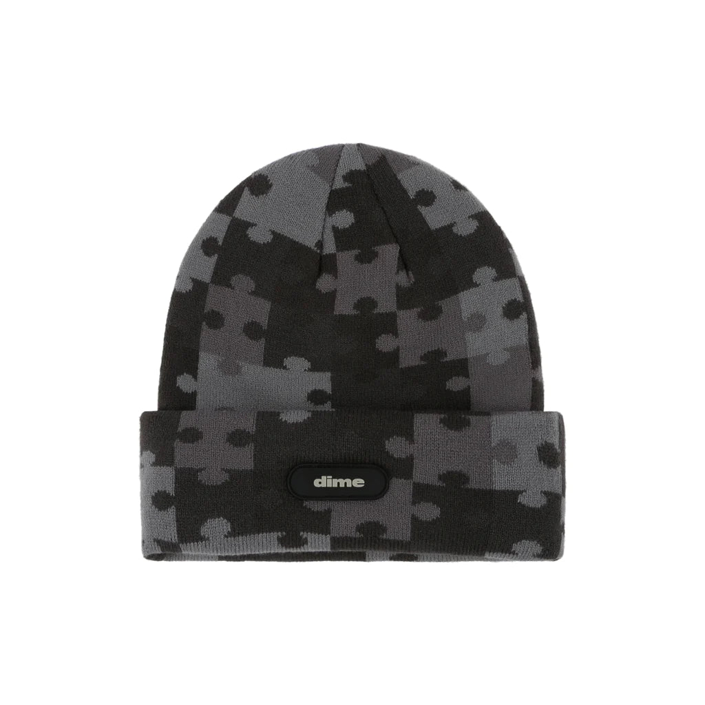 Dime - Puzzle Fold Beanie in Charcoal
