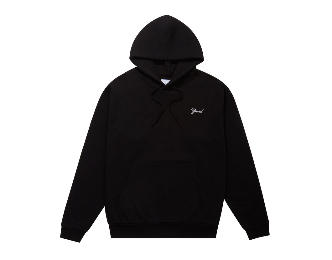 Grand Collection - Script Hoodie in Black