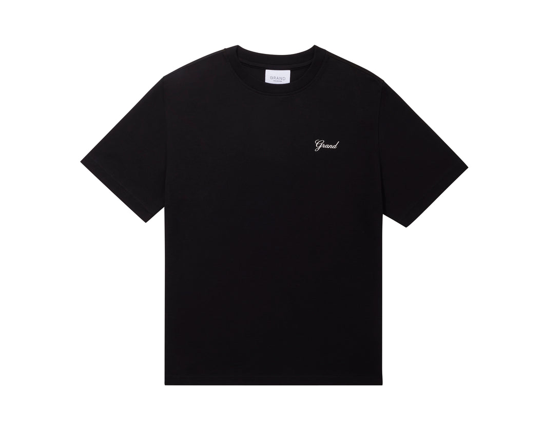 Grand Collection - Script Tee in Black