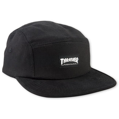 Thrasher 5 Panel Hat in Black 