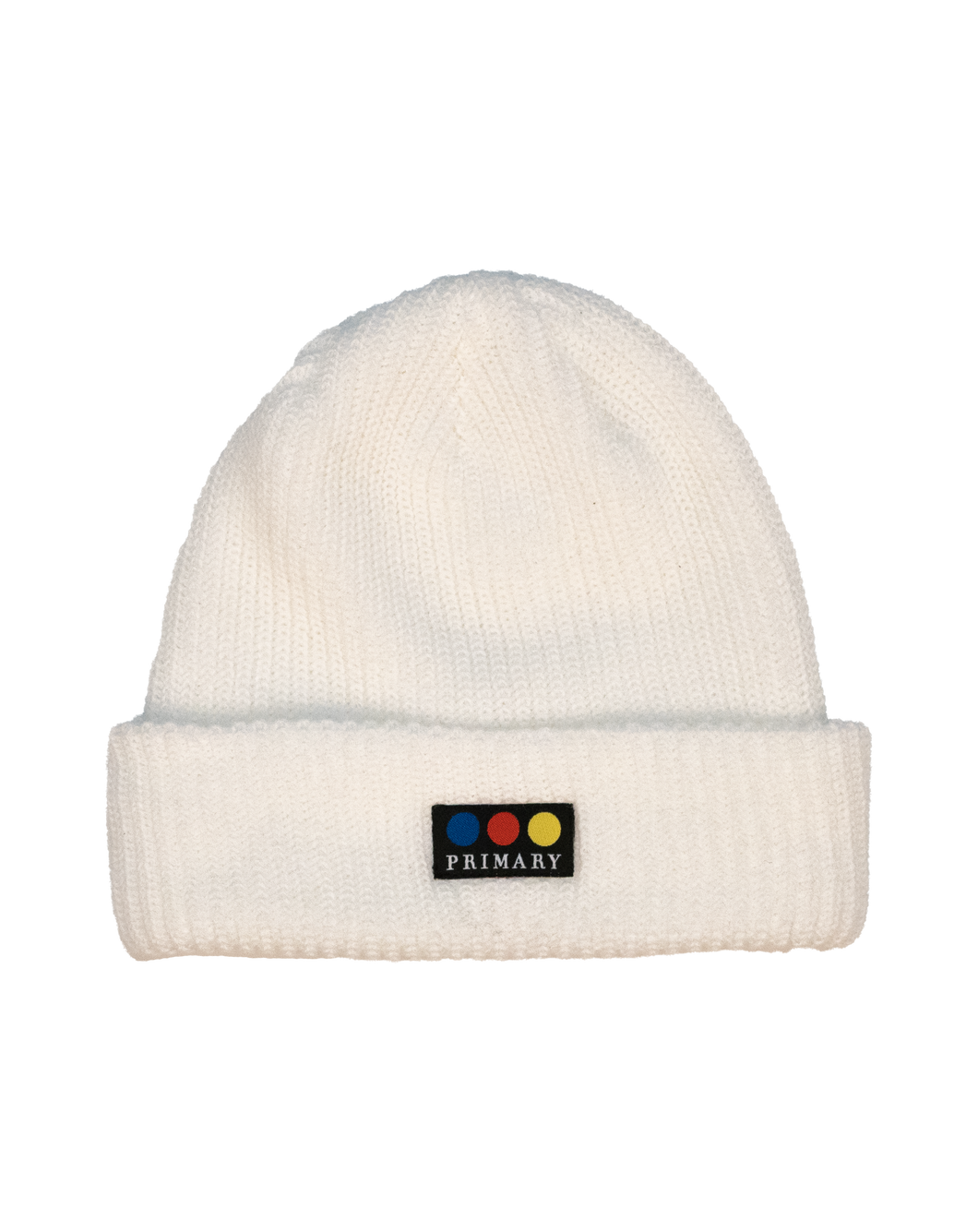 Primary skateboards - Watchman Ribbed Beanie in White